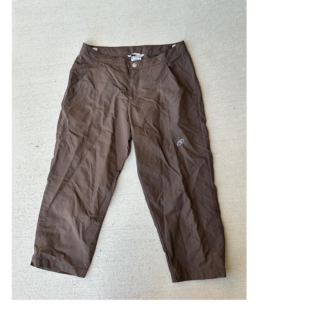 Cloudveil Hiking Pants Size 10 Crop Brown Jackson Hole Wyoming Outdoor Gorpcore